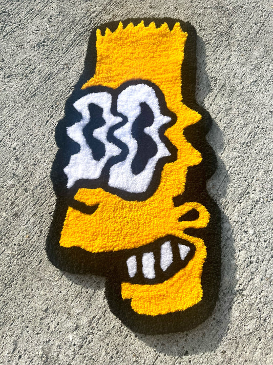 Bart Simpson trippy rug