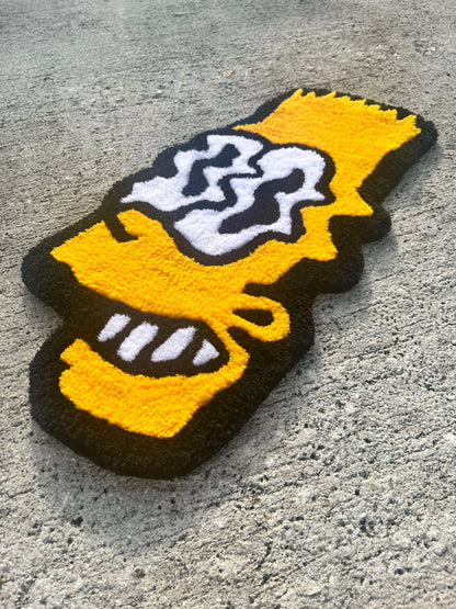 Bart Simpson trippy rug