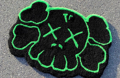 KAWS inspired hand crafted rug