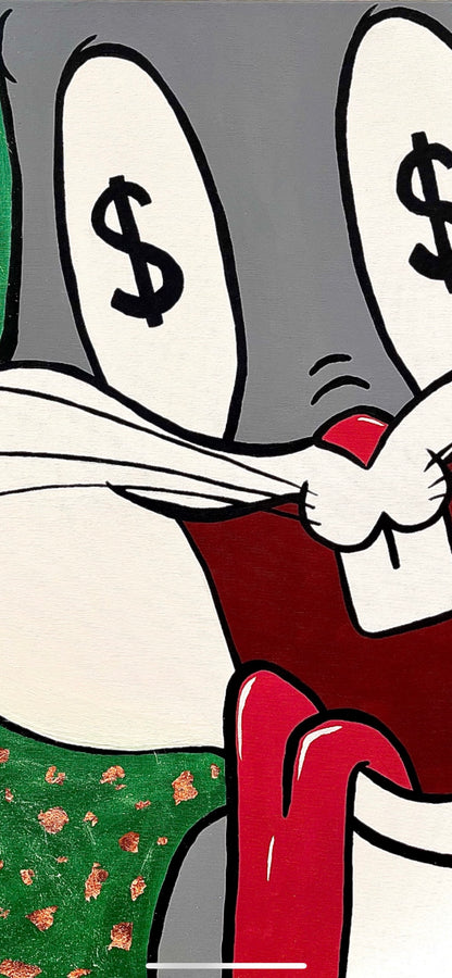 Bugs Bunny Painting On Canvas